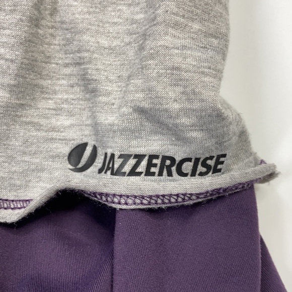 Jazzercise Gray Purple Tank Top Size Small 90's - Picture 5 of 5